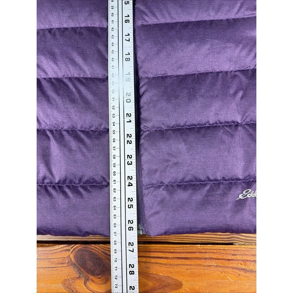 Eddie Bauer Puffer Vest Womens XXL Purple EB650 Down PRISTINE!!